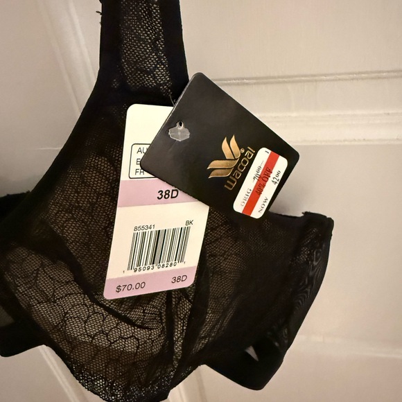 Wacoal Black Lace Underwire Bra Intimates - Picture 3 of 3